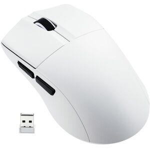 HUO JI E-YOOSO Wireless Gaming Mouse, 49g Superlight, Bluetooth 5.1/2.4G White